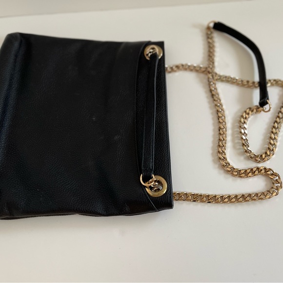 14th & Union Black Faux Leather Crossbody or Shoulder Bag - Picture 6 of 12